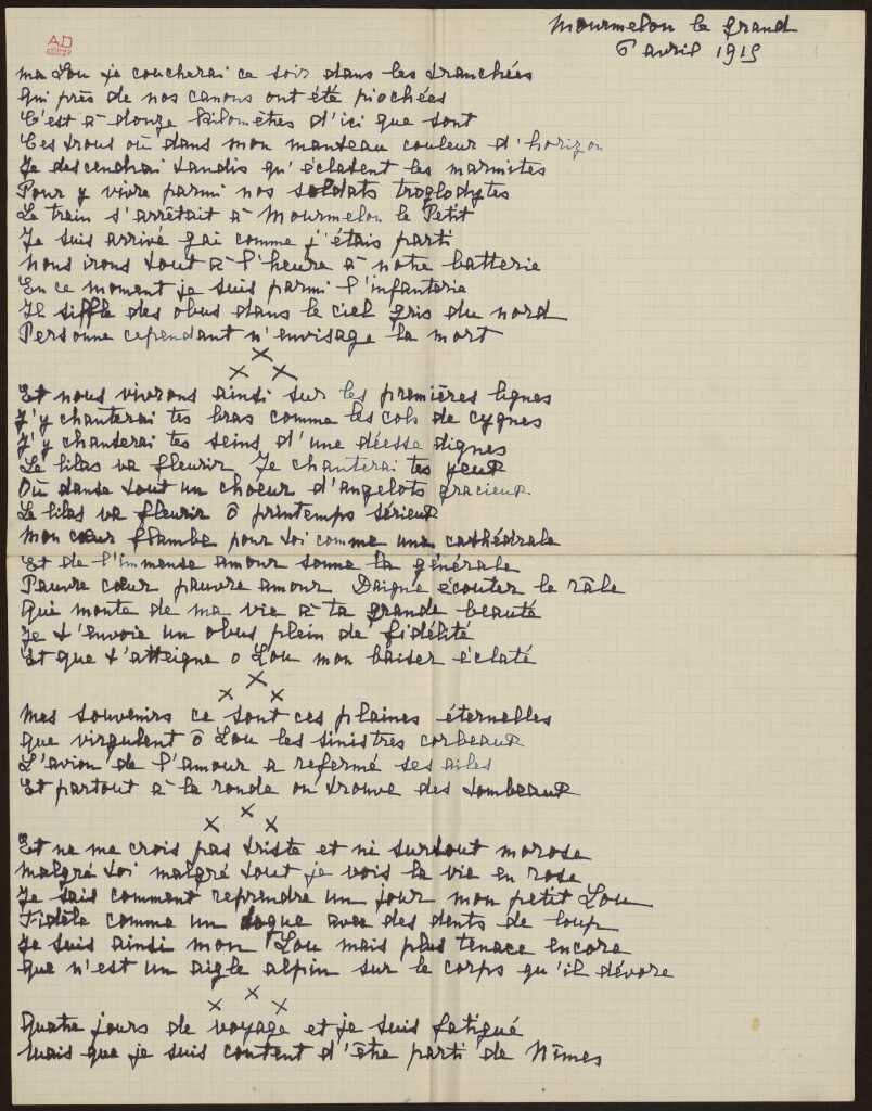 Ressource «Guillaume Apollinaire. Ma Lou je coucherai ce s...